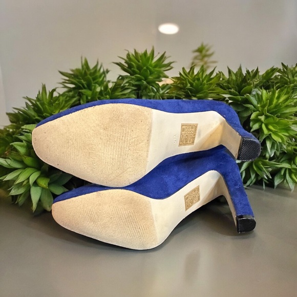 Pierre Dumas Royal Blue Heels, size 9, NIB - Picture 3 of 7